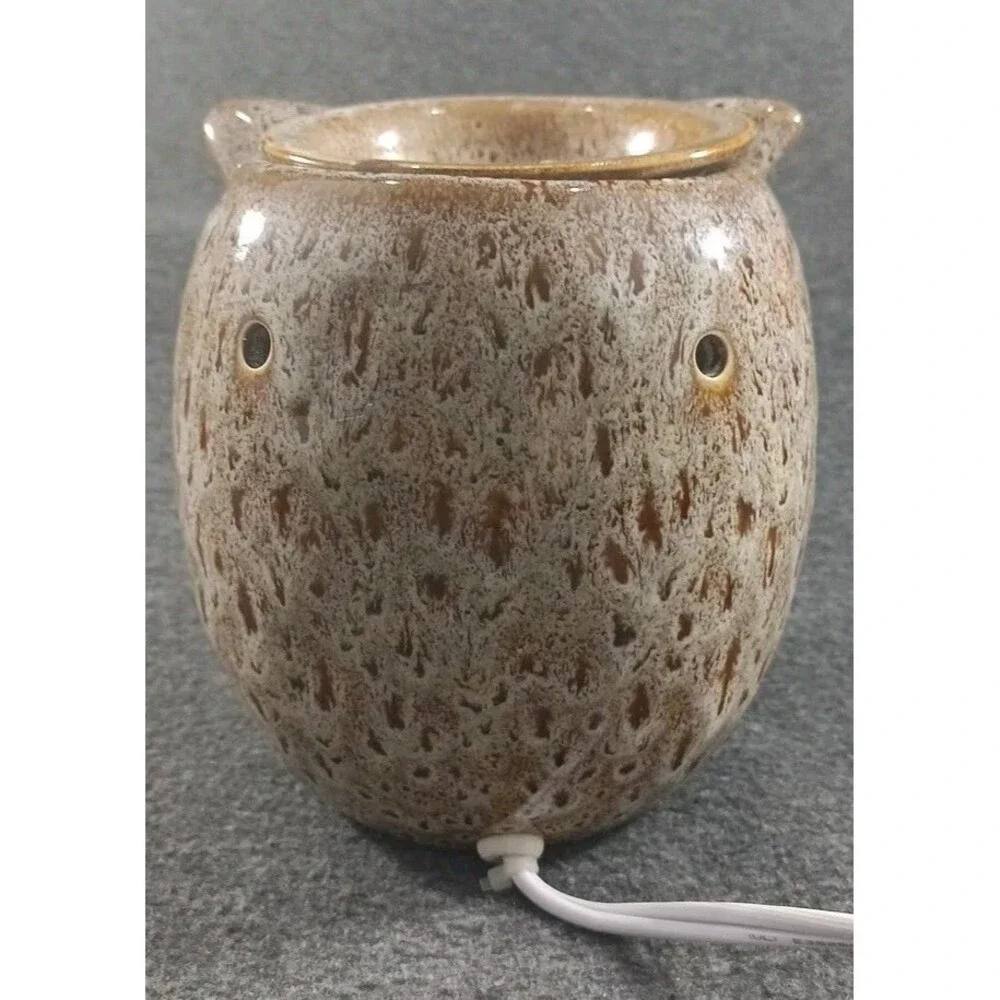Owl Lamp Nightlight Intertek Ceramic Electric Wax Warmer Glazed Tested Works
